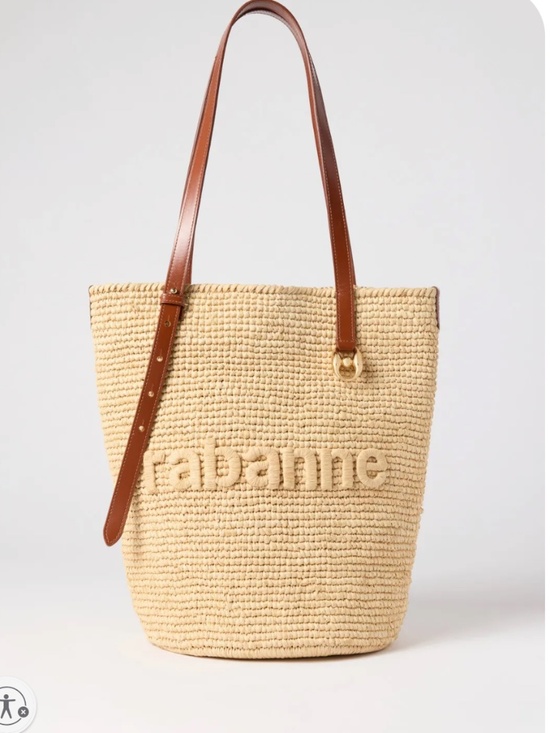 Rabanne Handbags - Rabanne Cabas Shoulder Bag Woven